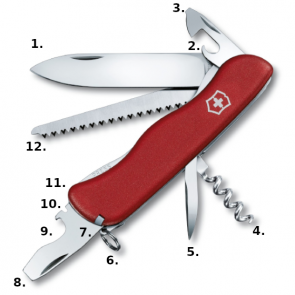 Victorinox Forester Swiss Army Knife - Red