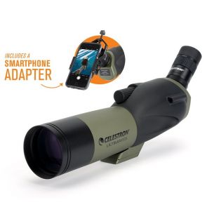 Celestron Ultima 18-55x65 Angled Zoom Spotting Scope with Smartphone Adapter