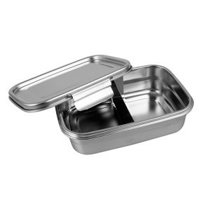 Avanti Dry Cell Stainless Steel Bento Lunch Box with Divider 1.25L
