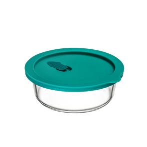 ClickClack Round Food Container 400ml Teal