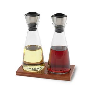 Cole & Mason Flow Select Pourer Set With Wood Tray