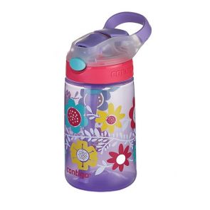 Contigo Kids Gizmo Flip AutoSpout Water Bottle 420ml Flowers