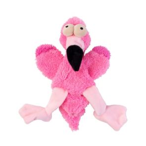 FuzzYard Flat Out Nasties - Flo The Flamingo Dog Toy