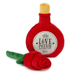 FuzzYard I Heart You Potion & Rose Plush Dog Toy (2 pcs)