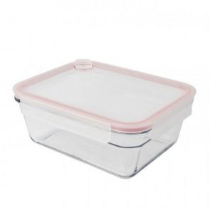 Glasslock Rectangular Oven Safe Glass Air Cap Lid Food Container 1.73L