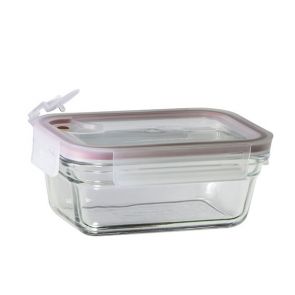 Glasslock Rectangular Oven Safe Glass Air Cap Lid Food Container 460ml