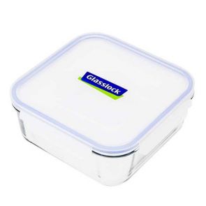 Glasslock Square Tempered Glass Food Container 2.6L
