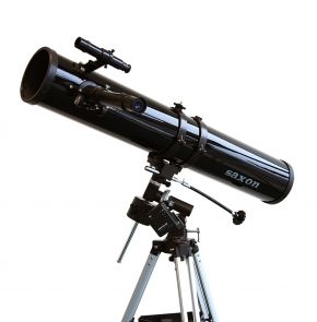 Saxon 114/900 EQ Reflector Telescope w/ Motor Drive