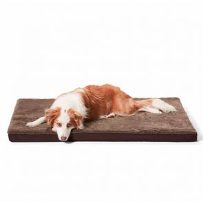 Snooza Orthobed Dog Bed - Brown Mock Lambswool