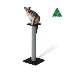 Snooza Cat Scratching Pole With Platform - Grey