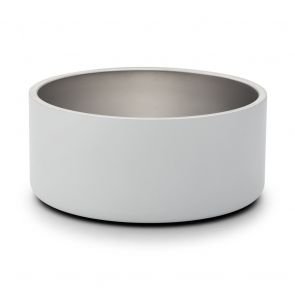 Snooza Double Wall Stainless Steel Dog Bowl - Salt
