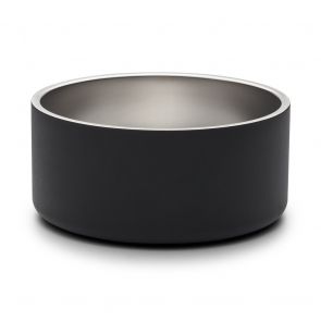 Snooza Double Wall Stainless Steel Dog Bowl - Slate