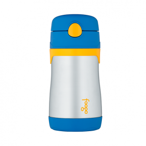 Thermos Foogo Insulated Drink Bottle with Straw 290ml Blue