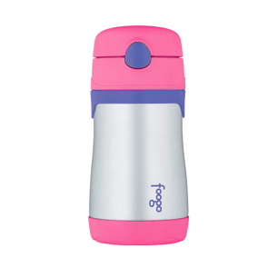 Thermos Foogo Insulated Drink Bottle with Straw 290ml Pink