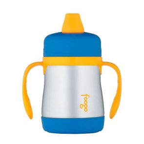 Thermos Foogo Vacuum Insulated Sippy Cup w/ Handles 210ml Blue