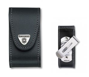 Victorinox 91mm 5-8 Layers Leather Belt Pouch With Rotating Belt Clip
